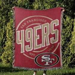 NFL San Francisco 49ers Football Team Woven Tapestry Blanket Amazing Gift For Fans And Friends Home Decor SFW17