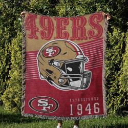 NFL San Francisco 49ers Football Team Woven Tapestry Blanket Amazing Gift For Fans And Friends Home Decor SFW24