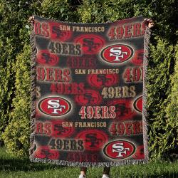 NFL San Francisco 49ers Football Team Woven Tapestry Blanket Amazing Gift For Fans And Friends Home Decor SFW29