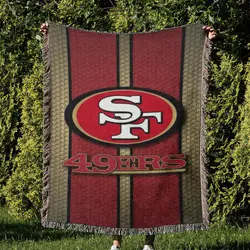 NFL San Francisco 49ers Football Team Woven Tapestry Blanket Amazing Gift For Fans And Friends Home Decor SFW4