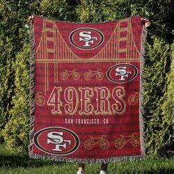 NFL San Francisco 49ers Football Team Woven Tapestry Blanket Amazing Gift For Fans And Friends Home Decor SFW9