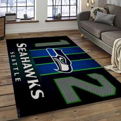NFL Seattle Seahawks Football Team Logo Sport Carpet Area Rug Home Decor Best Gift For Friends SS36