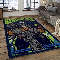 NFL Seattle Seahawks Football Team Logo Sport Carpet Area Rug Home Decor Best Gift For Friends SS41