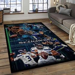 NFL Seattle Seahawks Football Team Logo Sport Carpet Area Rug Home Decor Best Gift For Friends SS45