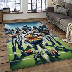 NFL Seattle Seahawks Football Team Logo Sport Carpet Area Rug Home Decor Best Gift For Friends SS46