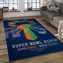 NFL Seattle Seahawks Football Team Logo Sport Carpet Area Rug Home Decor Best Gift For Friends SS47