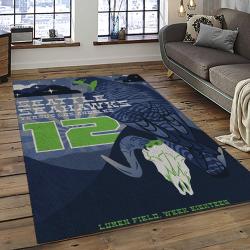 NFL Seattle Seahawks Football Team Logo Sport Carpet Area Rug Home Decor Best Gift For Friends SS50