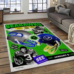 NFL Seattle Seahawks Football Team Logo Sport Carpet Area Rug Home Decor Best Gift For Friends SS52
