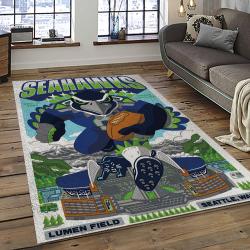 NFL Seattle Seahawks Football Team Logo Sport Carpet Area Rug Home Decor Best Gift For Friends SS53