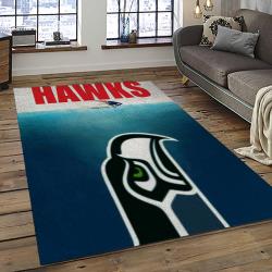 NFL Seattle Seahawks Football Team Logo Sport Carpet Area Rug Home Decor Best Gift For Friends SS57