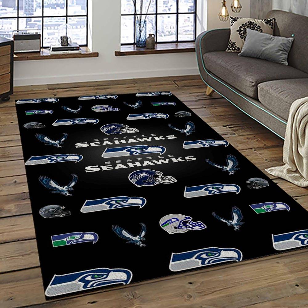 NFL Seattle Seahawks Football Team Logo Sport Carpet Area Rug Home Decor Best Gift For Friends SS59