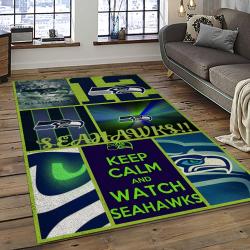 NFL Seattle Seahawks Football Team Logo Sport Carpet Area Rug Home Decor Best Gift For Friends SS65