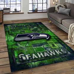 NFL Seattle Seahawks Football Team Logo Sport Carpet Area Rug Home Decor Best Gift For Friends SS76