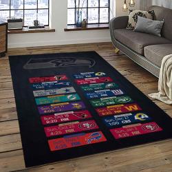 NFL Seattle Seahawks Football Team Logo Sport Carpet Area Rug Home Decor Best Gift For Friends SS85