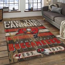 NFL Tampa Bay Buccaneers Football Team Logo Sport Carpet Area Rug Home Decor Best Gift For Friends TPBB13