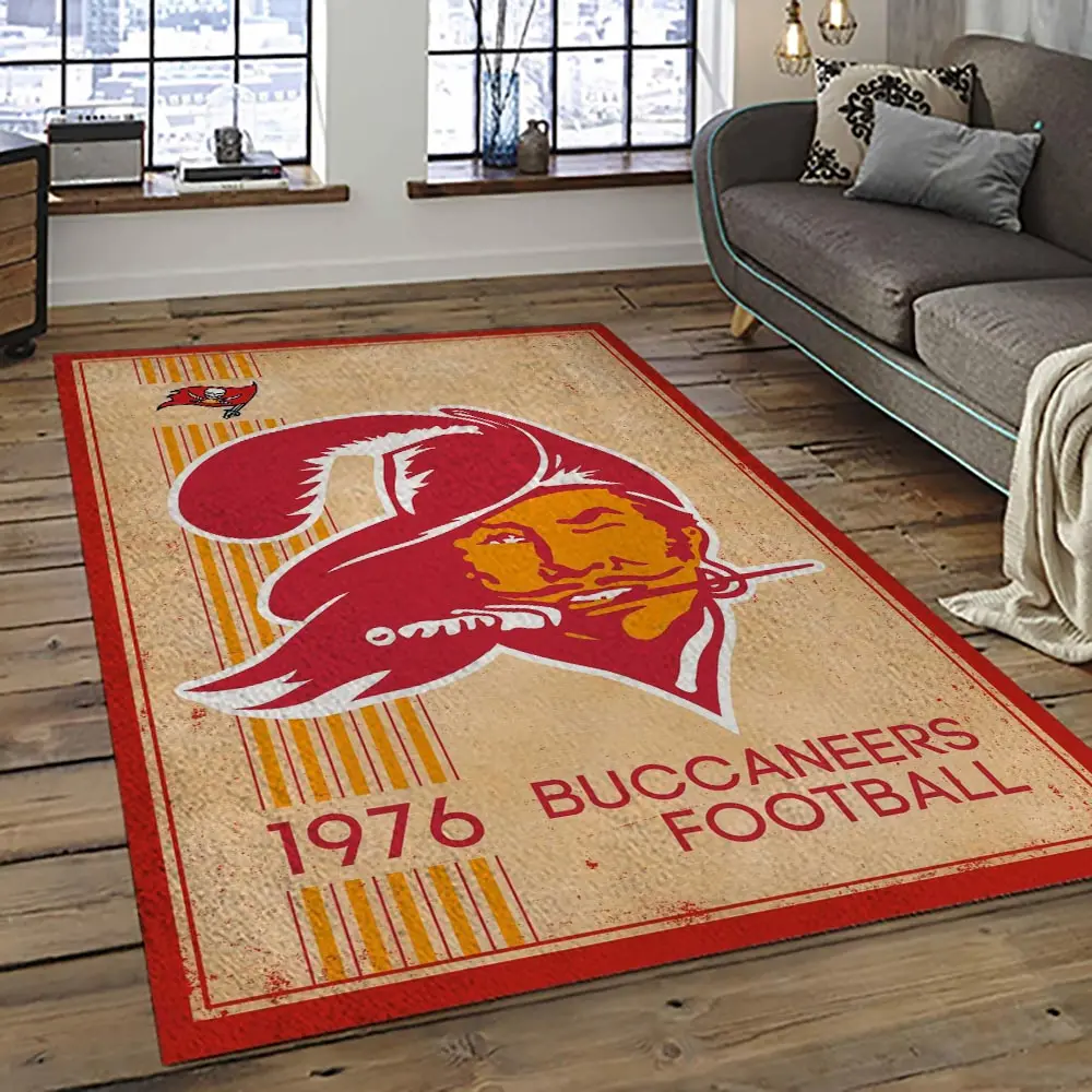 NFL Tampa Bay Buccaneers Football Team Logo Sport Carpet Area Rug Home Decor Best Gift For Friends TPBB31