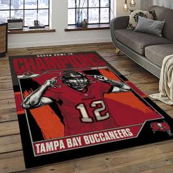 NFL Tampa Bay Buccaneers Football Team Logo Sport Carpet Area Rug Home Decor Best Gift For Friends TPBB33