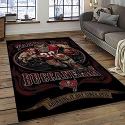NFL Tampa Bay Buccaneers Football Team Logo Sport Carpet Area Rug Home Decor Best Gift For Friends TPBB34