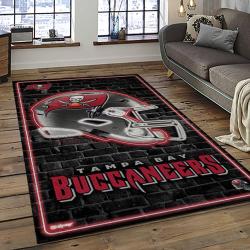 NFL Tampa Bay Buccaneers Football Team Logo Sport Carpet Area Rug Home Decor Best Gift For Friends TPBB35
