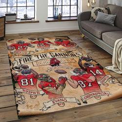 NFL Tampa Bay Buccaneers Football Team Logo Sport Carpet Area Rug Home Decor Best Gift For Friends TPBB38