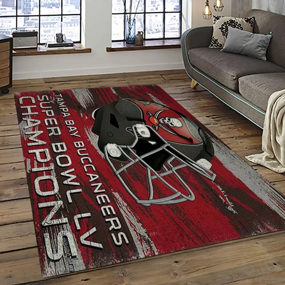 NFL Tampa Bay Buccaneers Football Team Logo Sport Carpet Area Rug Home Decor Best Gift For Friends TPBB66
