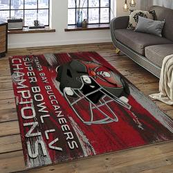 NFL Tampa Bay Buccaneers Football Team Logo Sport Carpet Area Rug Home Decor Best Gift For Friends TPBB66