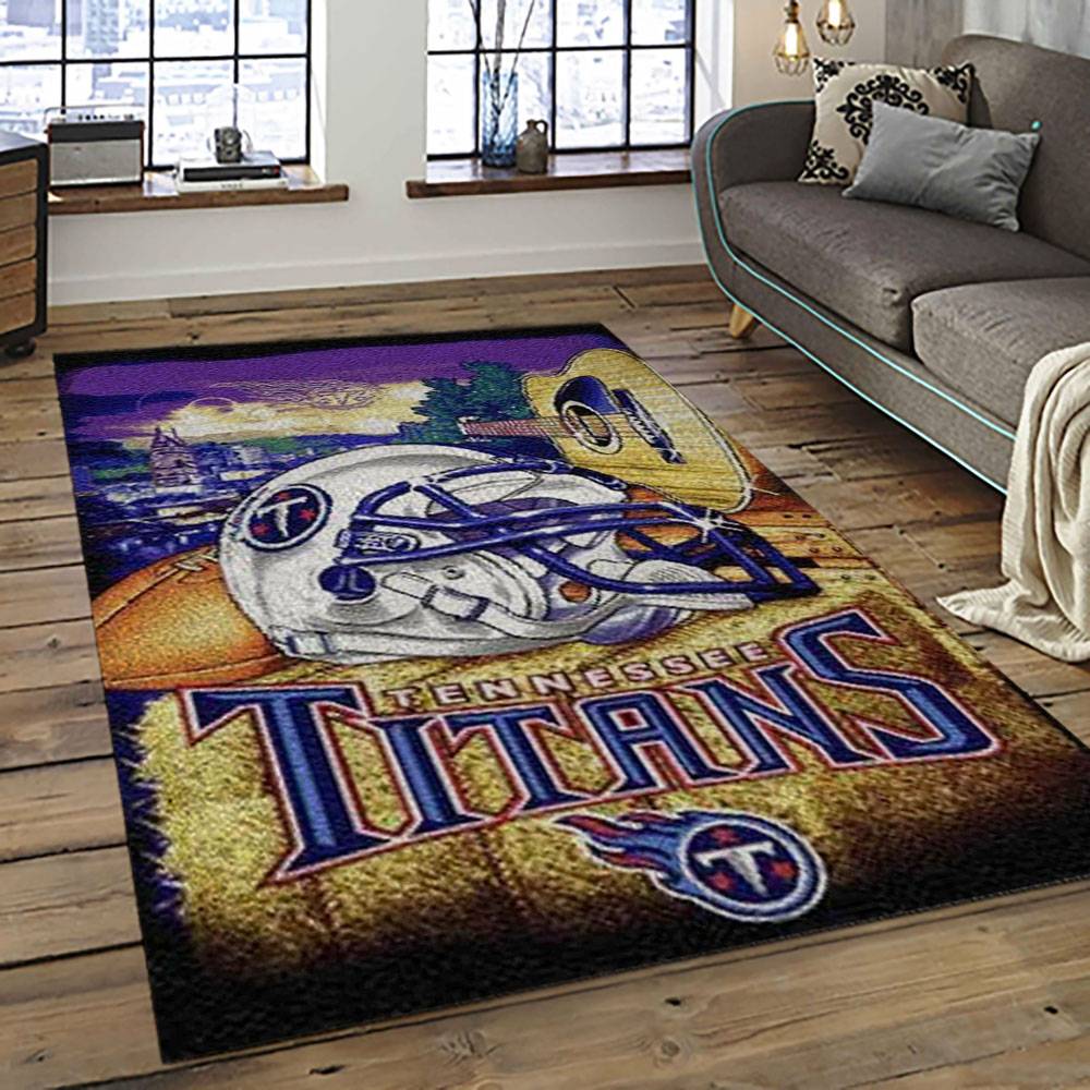 NFL Tennessee Titans Football Team Logo Sport Carpet Area Rug Home Decor Best Gift For Friends TT44