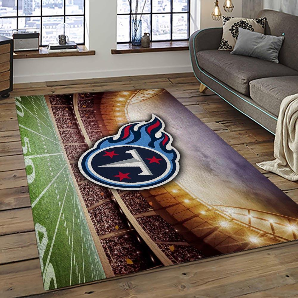 NFL Tennessee Titans Football Team Logo Sport Carpet Area Rug Home Decor Best Gift For Friends TT83