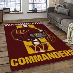 NFL Washington Commanders Football Team Logo Sport Carpet Area Rug Home Decor Best Gift For Friends WSCD12