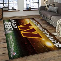 NFL Washington Commanders Football Team Logo Sport Carpet Area Rug Home Decor Best Gift For Friends WSCD2
