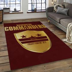 NFL Washington Commanders Football Team Logo Sport Carpet Area Rug Home Decor Best Gift For Friends WSCD20