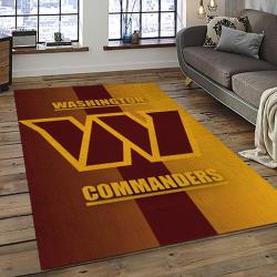 NFL Washington Commanders Football Team Logo Sport Carpet Area Rug Home Decor Best Gift For Friends WSCD28