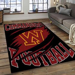NFL Washington Commanders Football Team Logo Sport Carpet Area Rug Home Decor Best Gift For Friends WSCD3