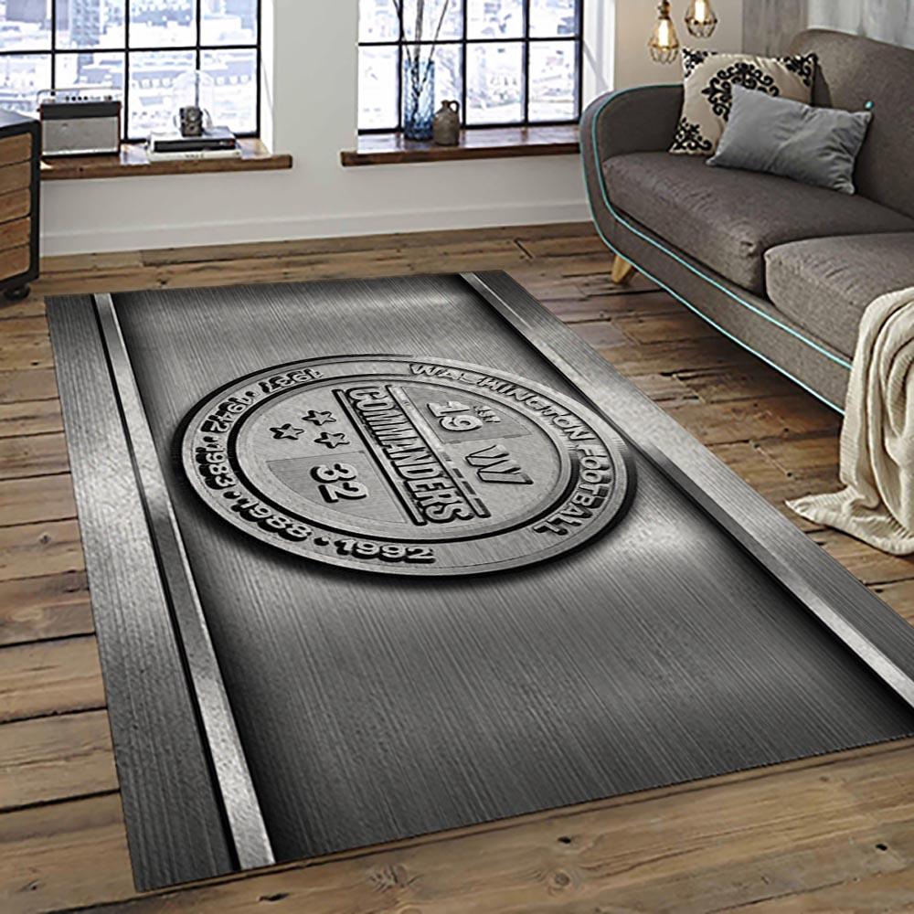 NFL Washington Commanders Football Team Logo Sport Carpet Area Rug Home Decor Best Gift For Friends WSCD36