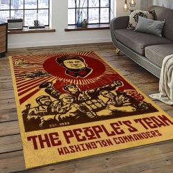 NFL Washington Commanders Football Team Logo Sport Carpet Area Rug Home Decor Best Gift For Friends WSCD4