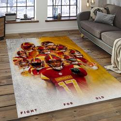 NFL Washington Commanders Football Team Logo Sport Carpet Area Rug Home Decor Best Gift For Friends WSCD5