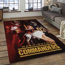 NFL Washington Commanders Football Team Logo Sport Carpet Area Rug Home Decor Best Gift For Friends WSCD6