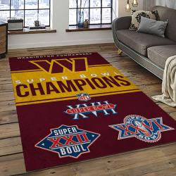 NFL Washington Commanders Football Team Logo Sport Carpet Area Rug Home Decor Best Gift For Friends WSCD7