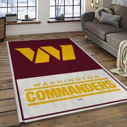 NFL Washington Commanders Football Team Logo Sport Carpet Area Rug Home Decor Best Gift For Friends WSCD8