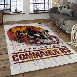 NFL Washington Commanders Football Team Logo Sport Carpet Area Rug Home Decor Best Gift For Friends WSCD9