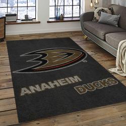 NHL Anaheim Ducks Ice Hockey Team Logo Sport Carpet Area Rug Home Decor Gift The Ducks Gift For Fans Gift For Son AHD16