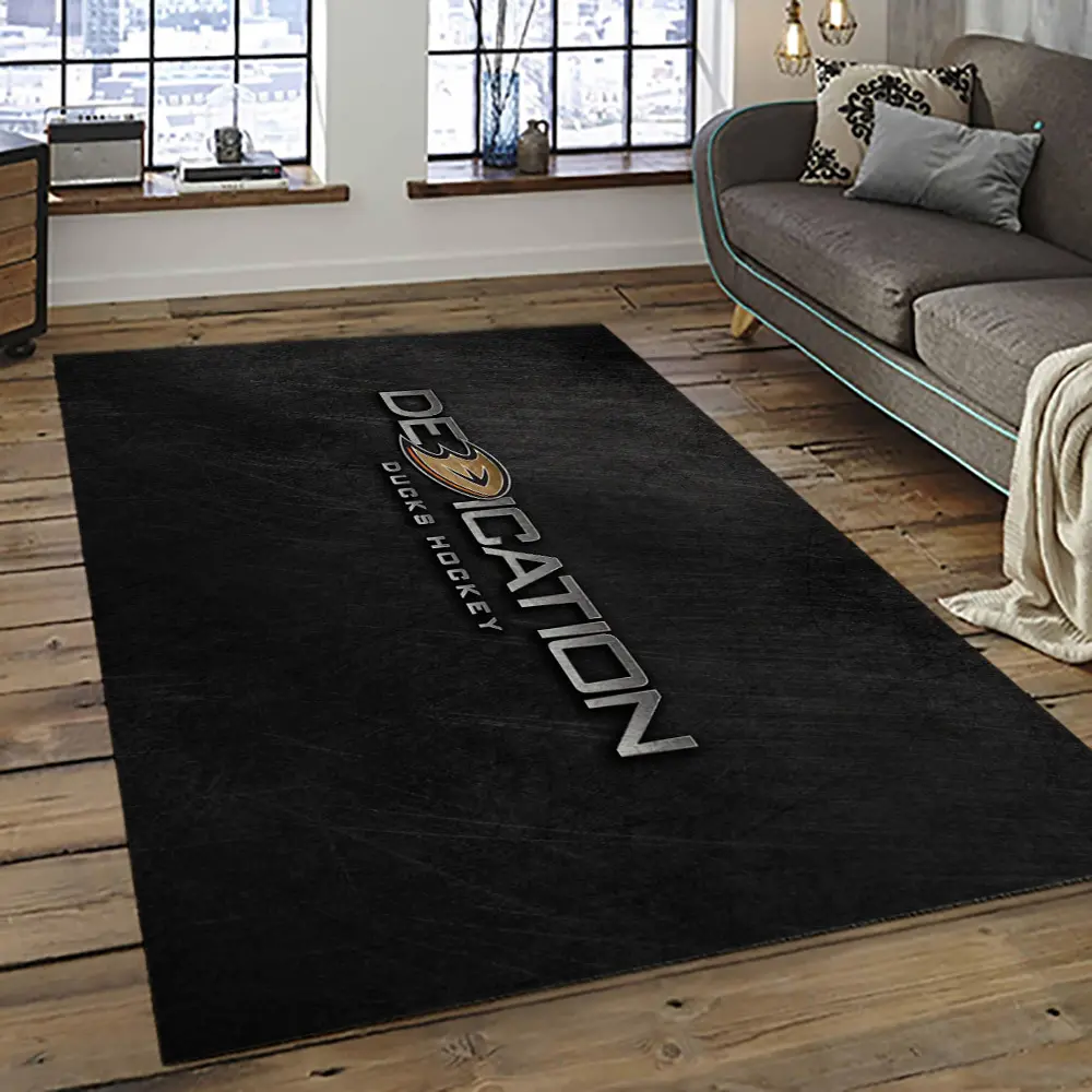 NHL Anaheim Ducks Ice Hockey Team Logo Sport Carpet Area Rug Home Decor Gift The Ducks Gift For Fans Gift For Son AHD24