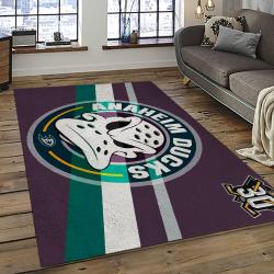 NHL Anaheim Ducks Ice Hockey Team Logo Sport Carpet Area Rug Home Decor Gift The Ducks Gift For Fans Gift For Son AHD28