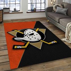 NHL Anaheim Ducks Ice Hockey Team Logo Sport Carpet Area Rug Home Decor Gift The Ducks Gift For Fans Gift For Son AHD31