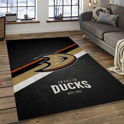 NHL Anaheim Ducks Ice Hockey Team Logo Sport Carpet Area Rug Home Decor Gift The Ducks Gift For Fans Gift For Son AHD32