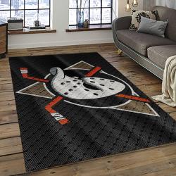 NHL Anaheim Ducks Ice Hockey Team Logo Sport Carpet Area Rug Home Decor Gift The Ducks Gift For Fans Gift For Son AHD47