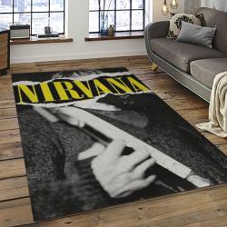 Nirvana Rock Band Punk Rock Music Retangle Carpet Area Rug Home Decor Best Gift For Fan And Friends NV10