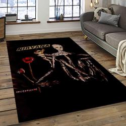 Nirvana Rock Band Punk Rock Music Retangle Carpet Area Rug Home Decor Best Gift For Fan And Friends NV14
