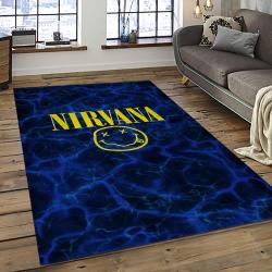 Nirvana Rock Band Punk Rock Music Retangle Carpet Area Rug Home Decor Best Gift For Fan And Friends NV19