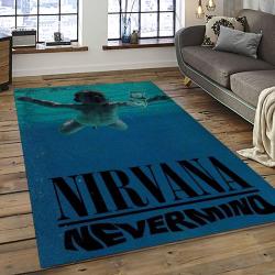 Nirvana Rock Band Punk Rock Music Retangle Carpet Area Rug Home Decor Best Gift For Fan And Friends NV20